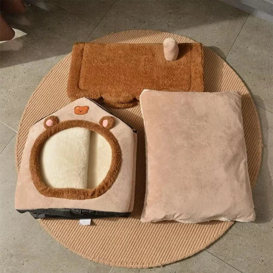 Maison Pliante pour Chat & Petit Chien — Douillet, Lavable & Ultra-Douce
