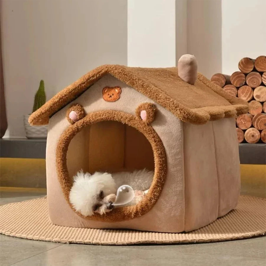 Maison Pliante pour Chat & Petit Chien — Douillet, Lavable & Ultra-Douce